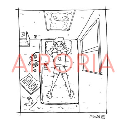 Home Coloring Page Boy in Room